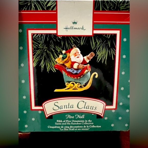 1992 Hallmark Keepsake Ornament Santa Claus - Picture 1 of 5